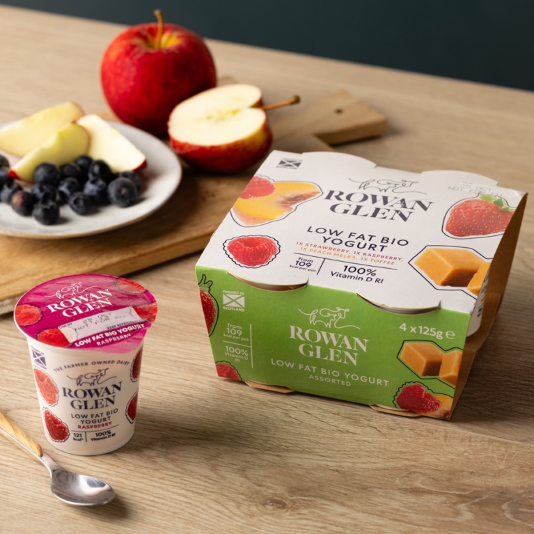 McQueens Dairies – Fresh Rowan Glen Low Fat bio Yogurt – 4 Mixed Pots 2 – mcqueensdairies.co.uk