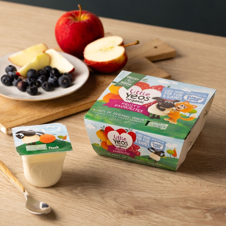 McQueens Dairies – Fresh Yeo Valley Little Yeos Fruity Favourites Organic Yogurt – 4 Pots Mixed 2 – mcqueensdairies.co.uk